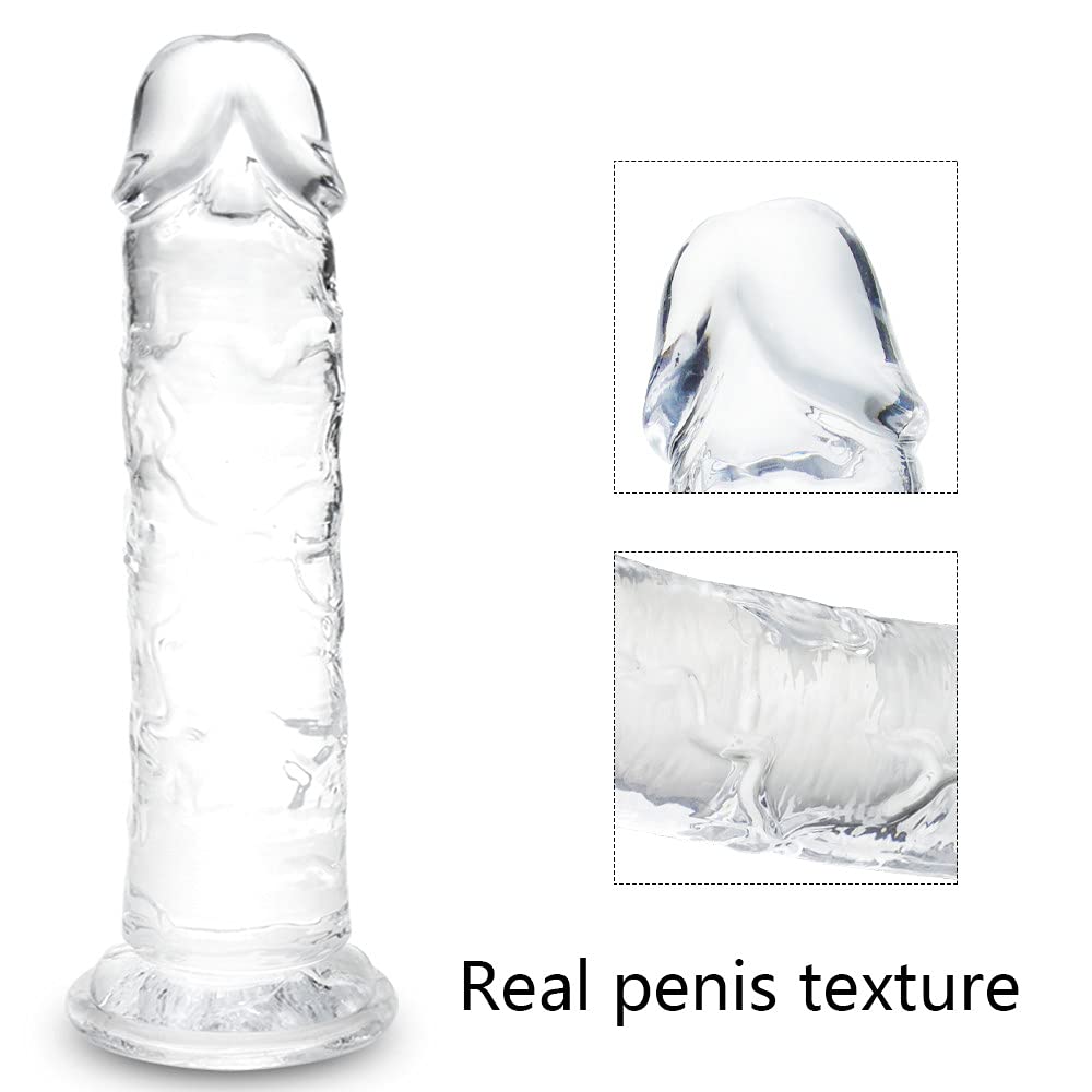 Umania 10 * 1.9 Inch Big Dildo for Sex Women Realistic, Body-Safe Material Lifelike Large Penis with Strong Suction Cup for Hands-Free Used for Women or Men