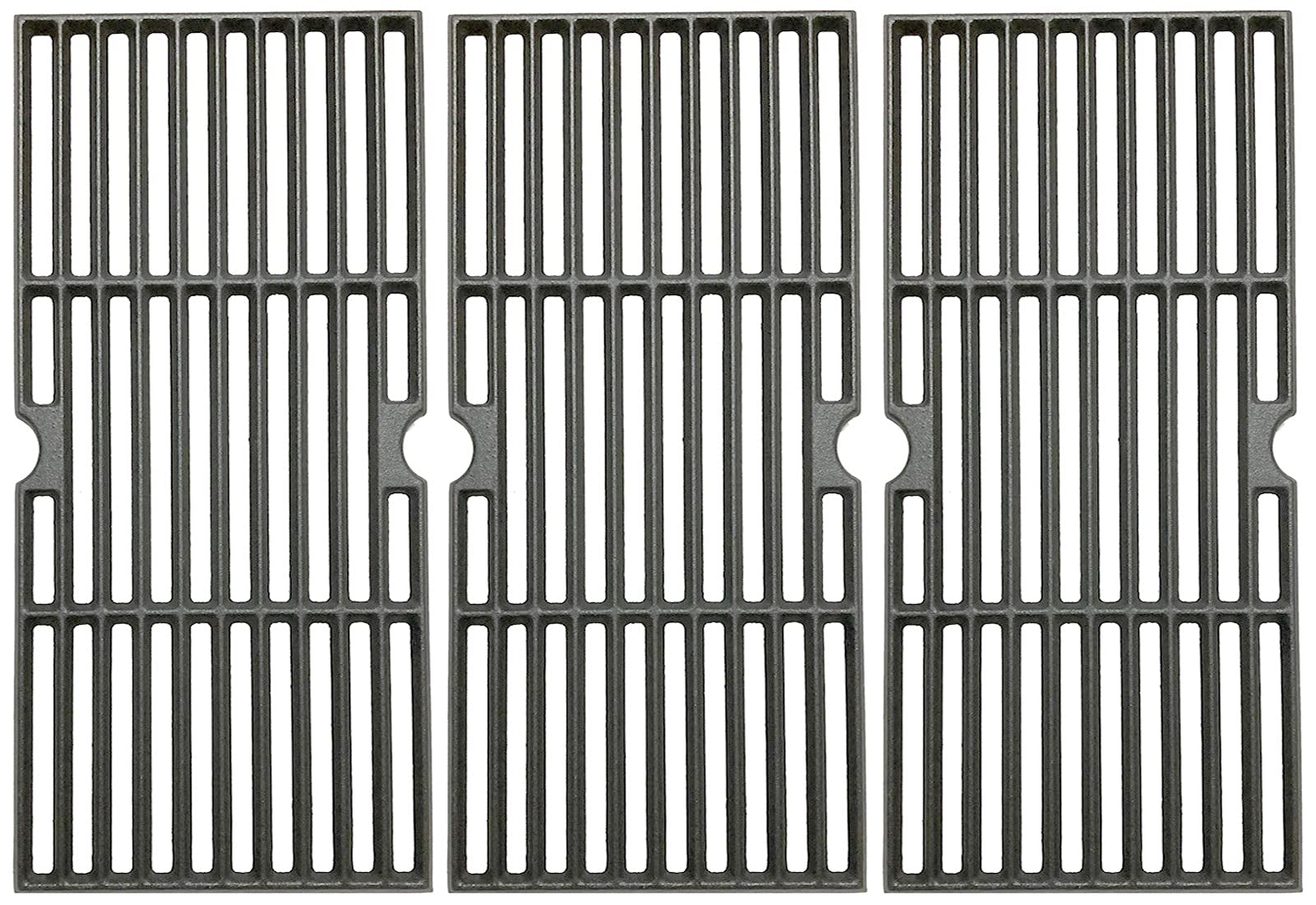 Votenli C6161C (3-Pack) 16 4/9'' Cast Iron Grid Grates for Dyna Glo DGF493BNP, DGH474CRP, for Backyard Grill Parts BY13-101-001-12, Kenmore 146.23678310, 146.23681310, Uniflame Grill GBC1030WRS