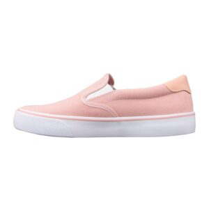 lugz women's clipper classic slip-on fashion sneaker, pink/white, 7, m