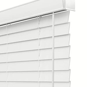 CHICOLOGY Faux Wood Blinds , Window Blinds , Wood Blinds , Window Shades , Window Treatments , Blinds & Shades , Window Shades For Home , Wooden Blinds , 39"W X 60"H, Basic White