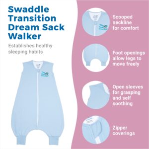 Magic Sleepsuit Baby Merlin's Baby Merlin's Magic Dream Sack Walker Microfleece Baby Wearable Blanket - Blue - Magic Merlin Sleepsuit Baby Sleep Sack 12-18 Months - Blue