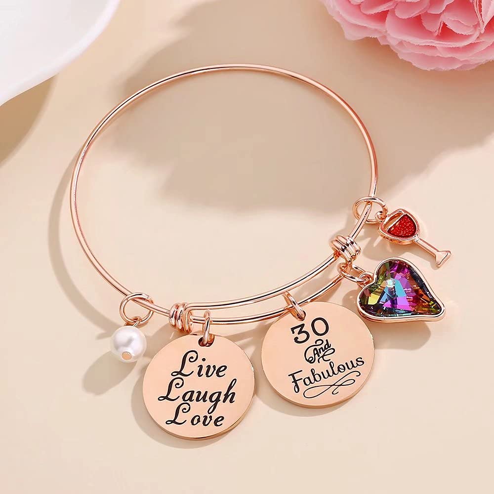 Ursteel 30th Birthday Gifts for Women, 30 Birthday Gifts for Women friends female Best Friend Sister Turning 30 yr Old Birthday Gifts Happy 30th Birthday