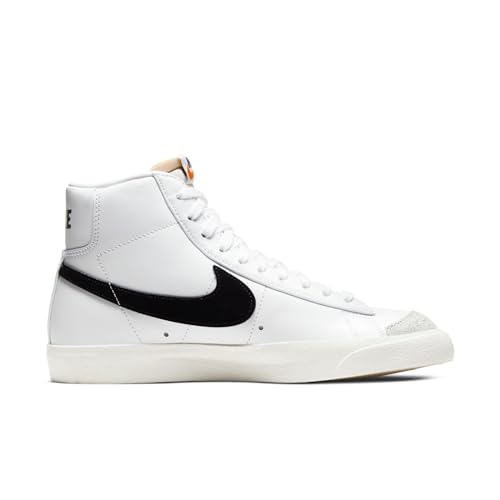 NIKE Women's Basketball Shoe, White/Black, 9.5