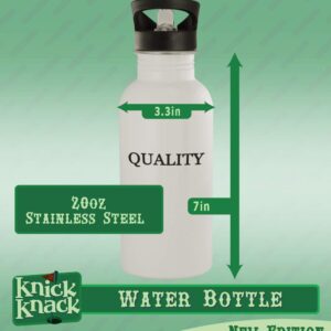 Knick Knack Gifts got officiator? - 20oz Stainless Steel Outdoor Water Bottle, Silver