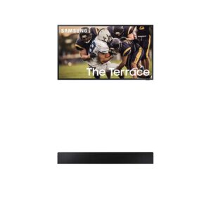 Samsung 65" LST7 QLED Terrace 4K UHD Smart TV 2020 (Alexa Built-in) with Samsung The Terrace Soundbar w/Dolby 5.1ch (2020)