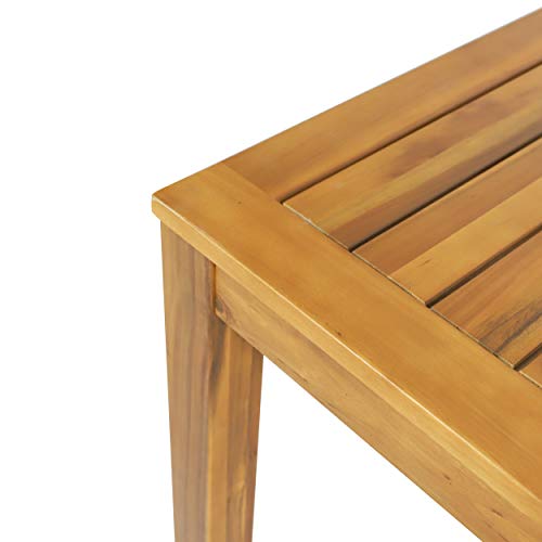 Christopher Knight Home Gloria Outdoor Rustic Acacia Wood Dining Table, Teak