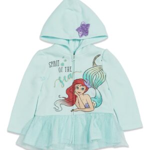 Disney Princess Ariel Toddler Girls Fleece Zip Up Hoodie 3T