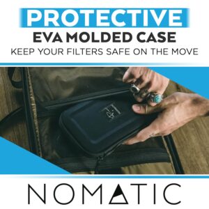 NOMATIC McKinnon Filter Case - Camera Case for Lens Filters - Fits up to 6 82mm Filters - Weather Resistant EVA Foam Tech Pouch