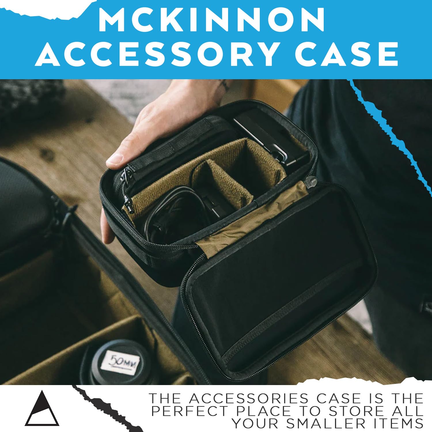 NOMATIC Mckinnon Camera Accessory Case- Eva Molded Foam with Customizable Camera Bag Dividers, Perfect for DSLR Cameras