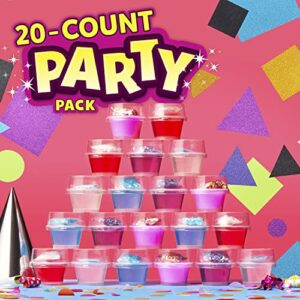 Elmer's PKG Gue Premade, Slime Kit, Includes Fun, Unique Add-Ins, Party Pack, 20 Count