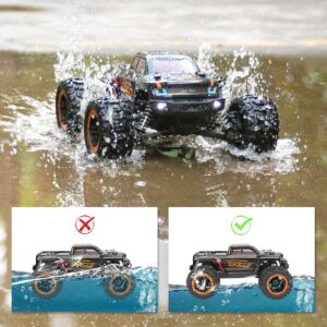 HAIBOXING Remote Control Car 16889, 1:16 Scale 2.4Ghz RC Cars 4x4 Off Road Trucks, Waterproof RTR RC Monster Truck 36KM/H, Toys for Kids and Adults with 2 Batteries 35+ mins Play