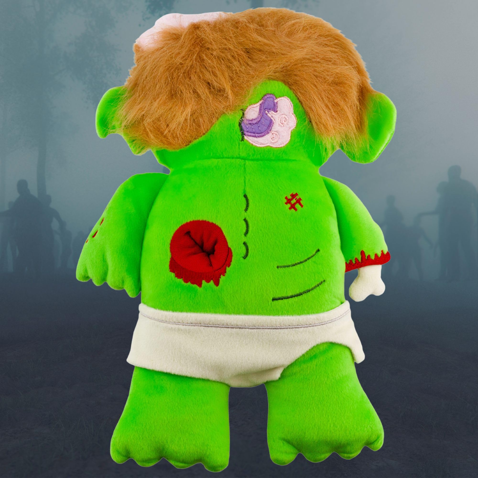 Toy Vault Baby Zombie Plush, My First Zombie Stuffed Doll for Zombie Apocalypse Fans Young and Old!