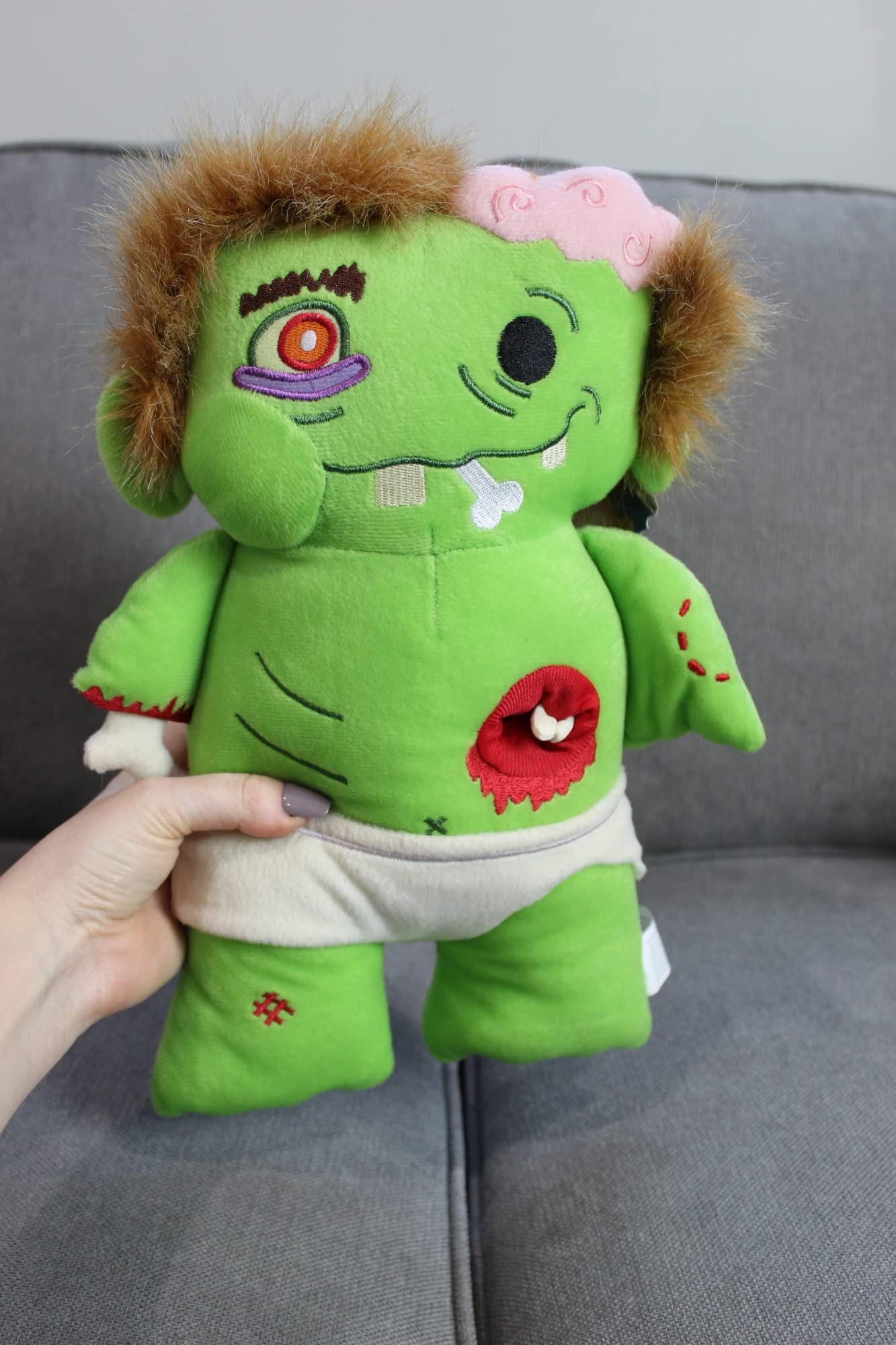 Toy Vault Baby Zombie Plush, My First Zombie Stuffed Doll for Zombie Apocalypse Fans Young and Old!