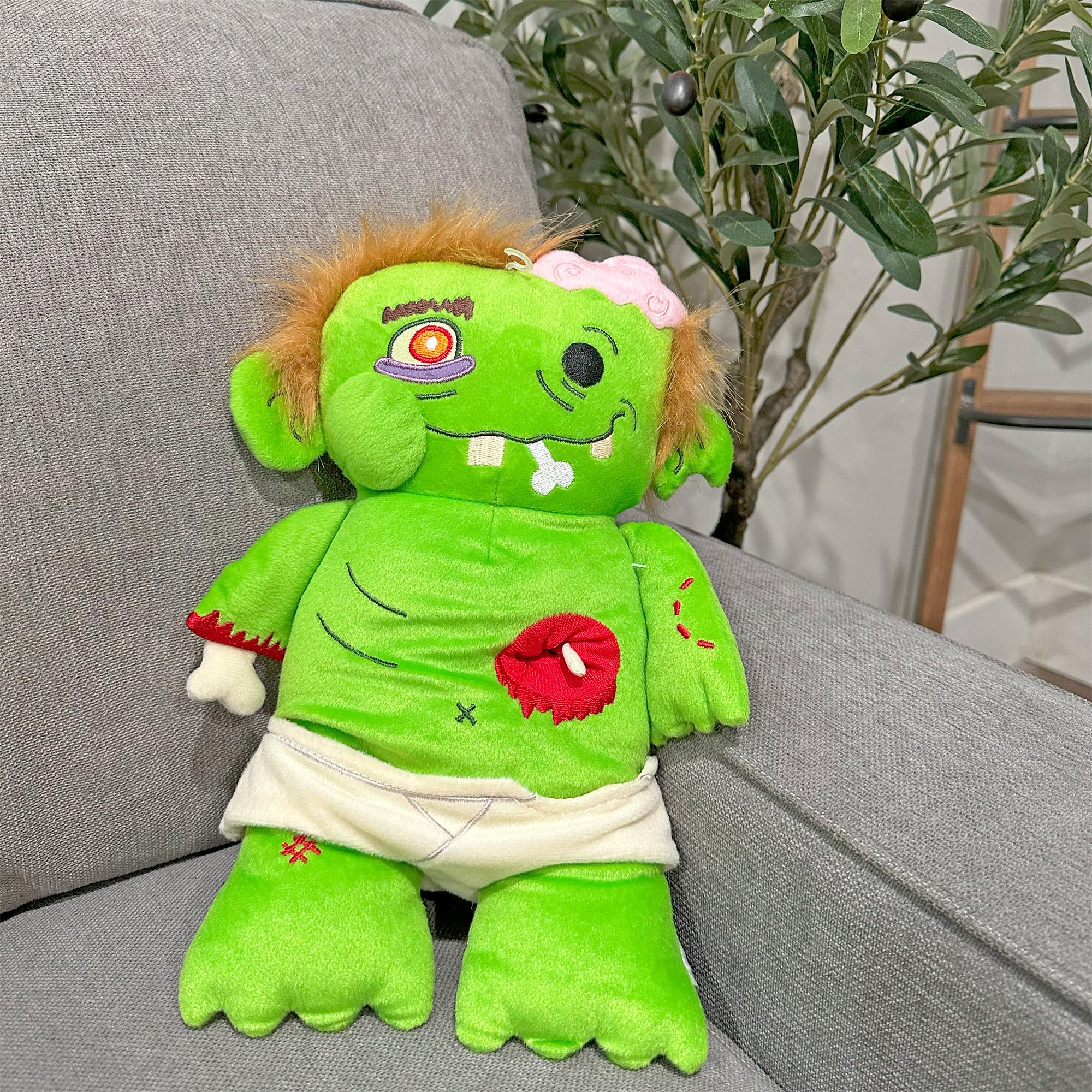 Toy Vault Baby Zombie Plush, My First Zombie Stuffed Doll for Zombie Apocalypse Fans Young and Old!