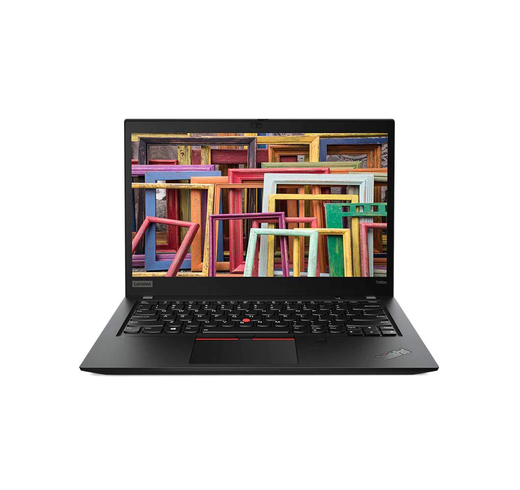 Lenovo ThinkPad T490s Laptop (20NX-001WUS) Intel Core i7-8565U, 8GB RAM, 256GB SSD, 14-inch FHD 1920x1080, Win10 Pro, 720p Webcam, Backlit KB, Fingerprint Reader, Black, Model:20NX001WUS (Renewed)