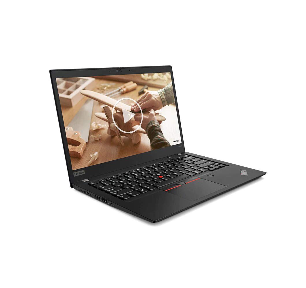 Lenovo ThinkPad T490s Laptop (20NX-001WUS) Intel Core i7-8565U, 8GB RAM, 256GB SSD, 14-inch FHD 1920x1080, Win10 Pro, 720p Webcam, Backlit KB, Fingerprint Reader, Black, Model:20NX001WUS (Renewed)