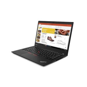 Lenovo ThinkPad T490s Laptop (20NX-001WUS) Intel Core i7-8565U, 8GB RAM, 256GB SSD, 14-inch FHD 1920x1080, Win10 Pro, 720p Webcam, Backlit KB, Fingerprint Reader, Black, Model:20NX001WUS (Renewed)