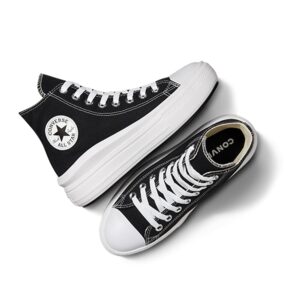 Converse Women's Chuck Taylor All Star High Platform CTAS, Black/Natural Ivory/White, 8