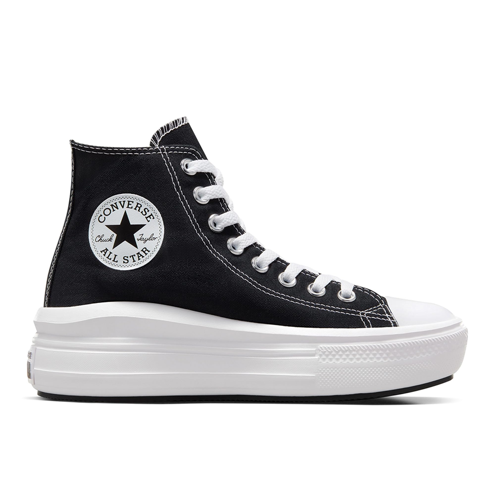 Converse Women's Chuck Taylor All Star High Platform CTAS, Black/Natural Ivory/White, 8