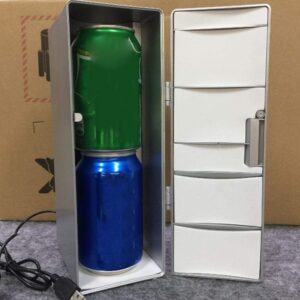 hong Versatile Insulation Mini Fridge Freezer, USB Frideg Small Fridge Freezer, for Home Car Boat or