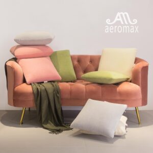 AM AEROMAX 20 ×20 Pillow Insert Memory Foam Throw Pillow Insert Sham Square for Decorative Cushion Bed Couch Sofa without Deform After Longtime Use