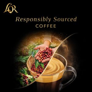 L'OR DECAF Espresso Capsules, 100 Count DECAF Ristretto, Single-Serve Aluminum Coffee Capsules Compatible with the L'OR BARISTA System & *Nespresso Original Machines