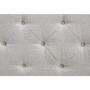 Signature Design by Ashley Briarson Tufted Upholstered Accent Bench with Storage, Beige & Brown