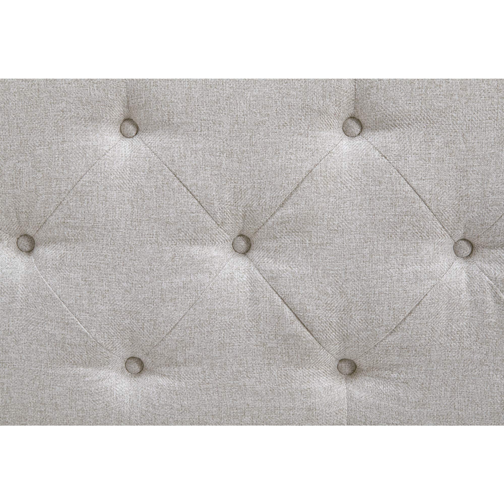 Signature Design by Ashley Briarson Tufted Upholstered Accent Bench with Storage, Beige & Brown