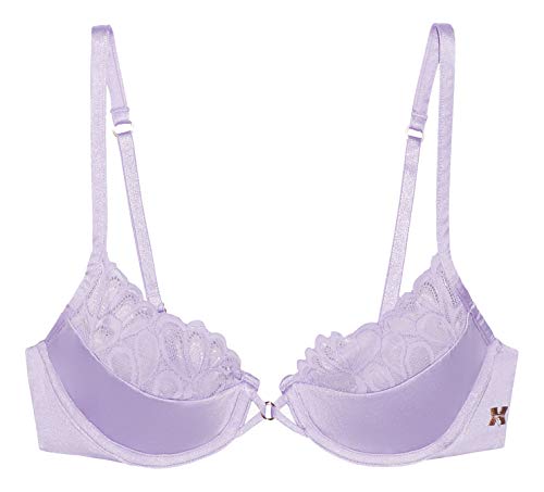 Savage X Fenty, Women's, Missy Savage Not Sorry Half Cup Bra with Lace, Lavender, 32DDD