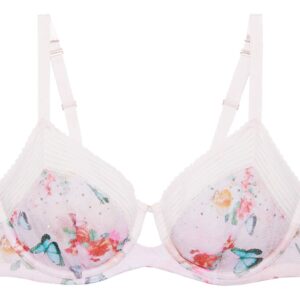 Savage X Fenty, Women's, Curvy Garden Of Eden Unlined Bra, Floral Butterfly Print, 42D