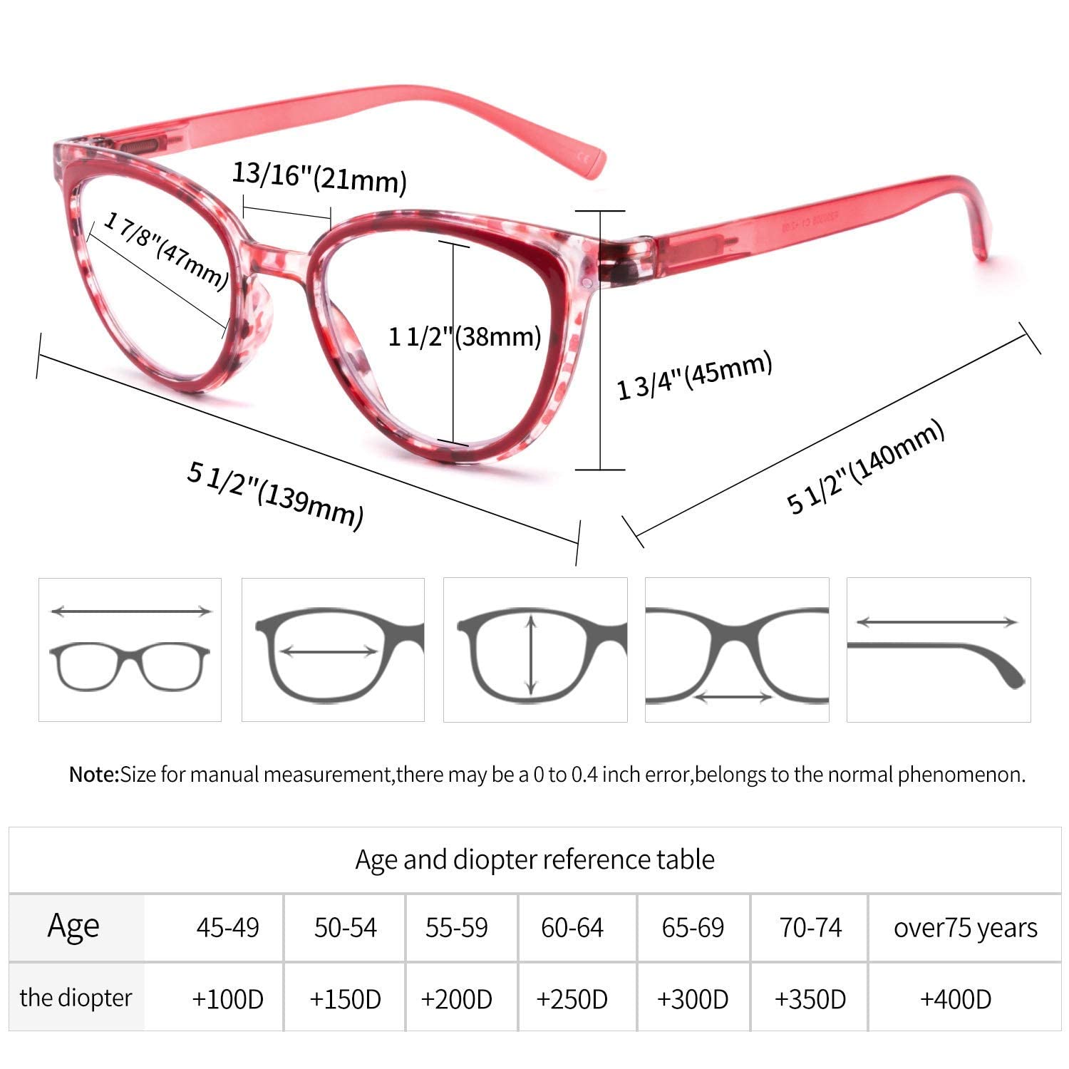 IVNUOYI 6 Pack Reading Glasses Blue Light Blocking Fashion Ladies Readers with Spring Hinges,Anti Glare UV Eyestrain,Computer Eyeglasses for Women 2.0