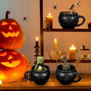 Hemoton Witch Cauldron Mug Halloween Mug 3D Novelty Mug Gothic Tea Cup Porcelain Halloween Witch Coffee Mug Witchcraft Supplies/Novelty Halloween Christmas Gifts/Goth Cosplay Supplies