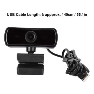 Camera,Webcam USB Camera Builtin Microphone Computer Accessory Auto Focusing 4K 2560 x 1440 Resolution HD Lens for Live Broadcast Video Conference(Black)