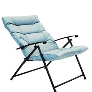 Sun-Ray 213028 Folding Chairs with Cushions and Table, Aqua