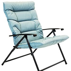 Sun-Ray 213028 Folding Chairs with Cushions and Table, Aqua