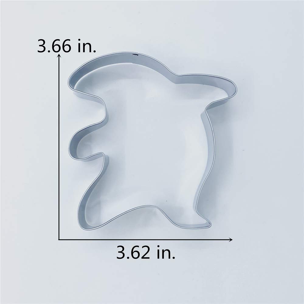 LILIAO Halloween Ghost Cookie Cutter - 3.6 x 3.7 inchess - Stainless Steel - By Janka