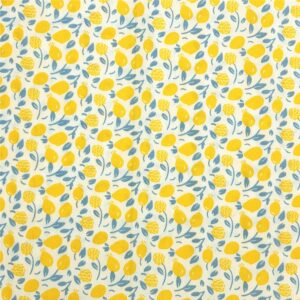 Sunflower Loquat Checked Quilting Fabric Fat Quarters,Yellow Cotton Fabric Bundles,7pcs 18 x 22 inches