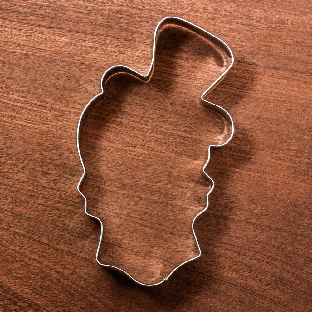 LILIAO Halloween Skull with Hat Cookie Cutter - 3.4 x 5.4 inches - Stainless Steel - by Janka