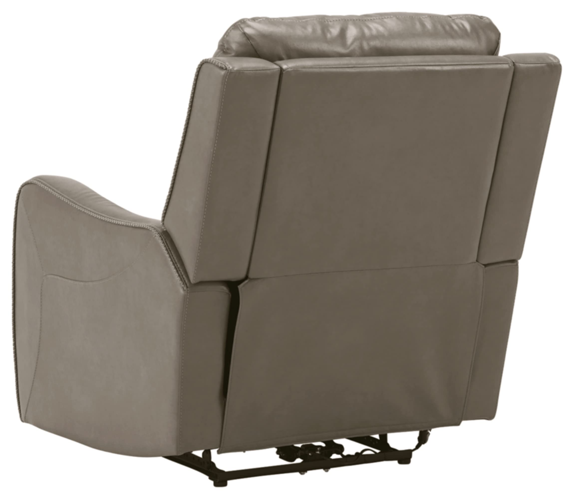 Signature Design by Ashley Galahad Zero Wall Recliner with Power Headrest, Brown