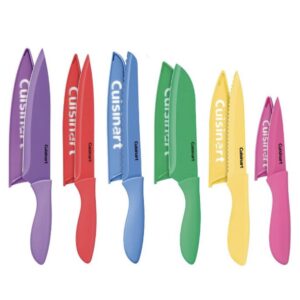 Cuisinart Advantage Color Collection 12-Piece Knife Set with Blade Guards (Multi Brights)