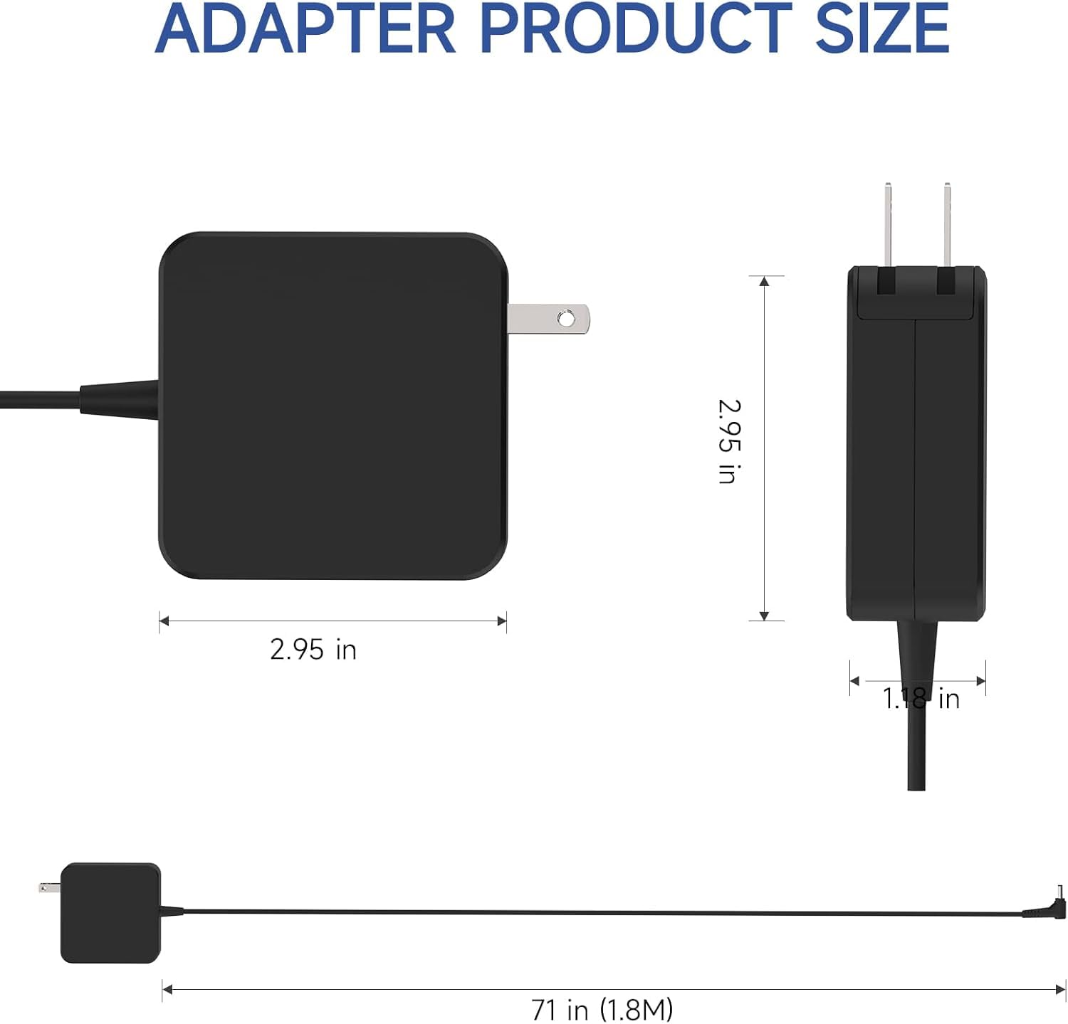 65W Laptop Charger for Lenovo IdeaPad 310 320 330 130 330s-15ikb 151kb Laptop Adapter ;PA-1450-55LL ADL45WCC adlx65clgu2a adlx65ccgu2a Power Supply Cord Replacement