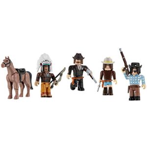 roblox action collection - the wild west five figure pack [includes exclusive virtual item]