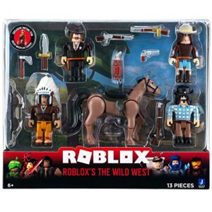 Roblox Action Collection - The Wild West Five Figure Pack [Includes Exclusive Virtual Item]