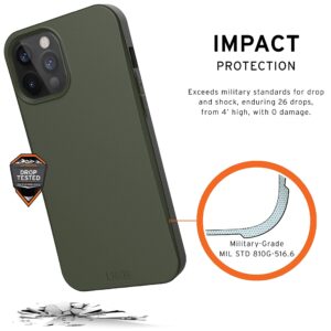 URBAN ARMOR GEAR UAG Designed for iPhone 12 Pro Max Case [6.7-inch screen] Eco-Friendly Rugged Ultra Slim Outback Protective Cover, Olive