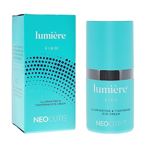 Neocutis Lumiere Firm - Illuminating and Tightening, Anti-Aging Eye Cream - Brighten, Hydrate, and Soothe - for Dark Circles, Puffiness, and Wrinkle Prevention - Travel-Friendly - 15 ml/0.5 fl oz.