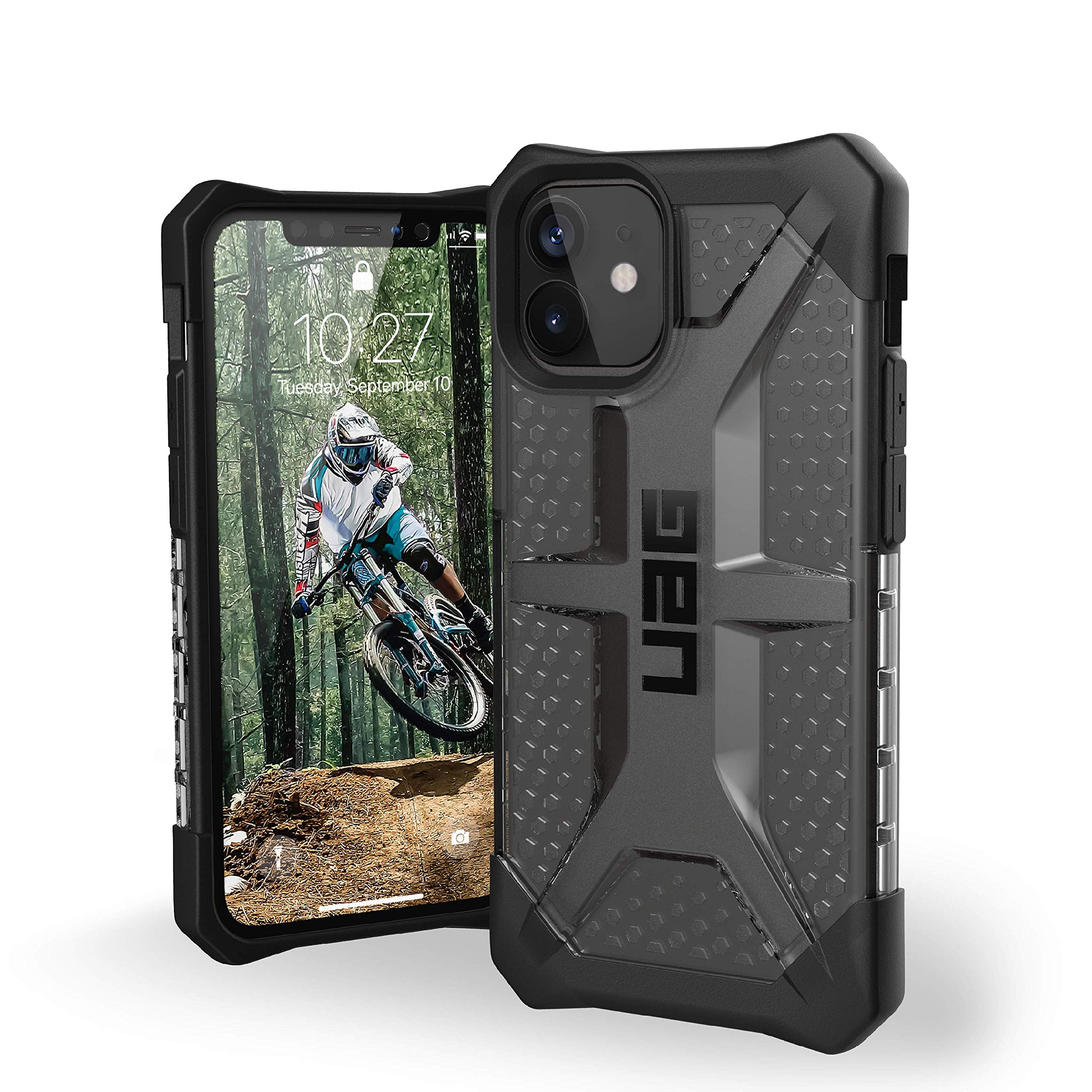 URBAN ARMOR GEAR UAG Designed for iPhone 12 Mini 5G [5.4-inch screen] Rugged Lightweight Slim Shockproof Transparent Plasma Protective Cover, Ice