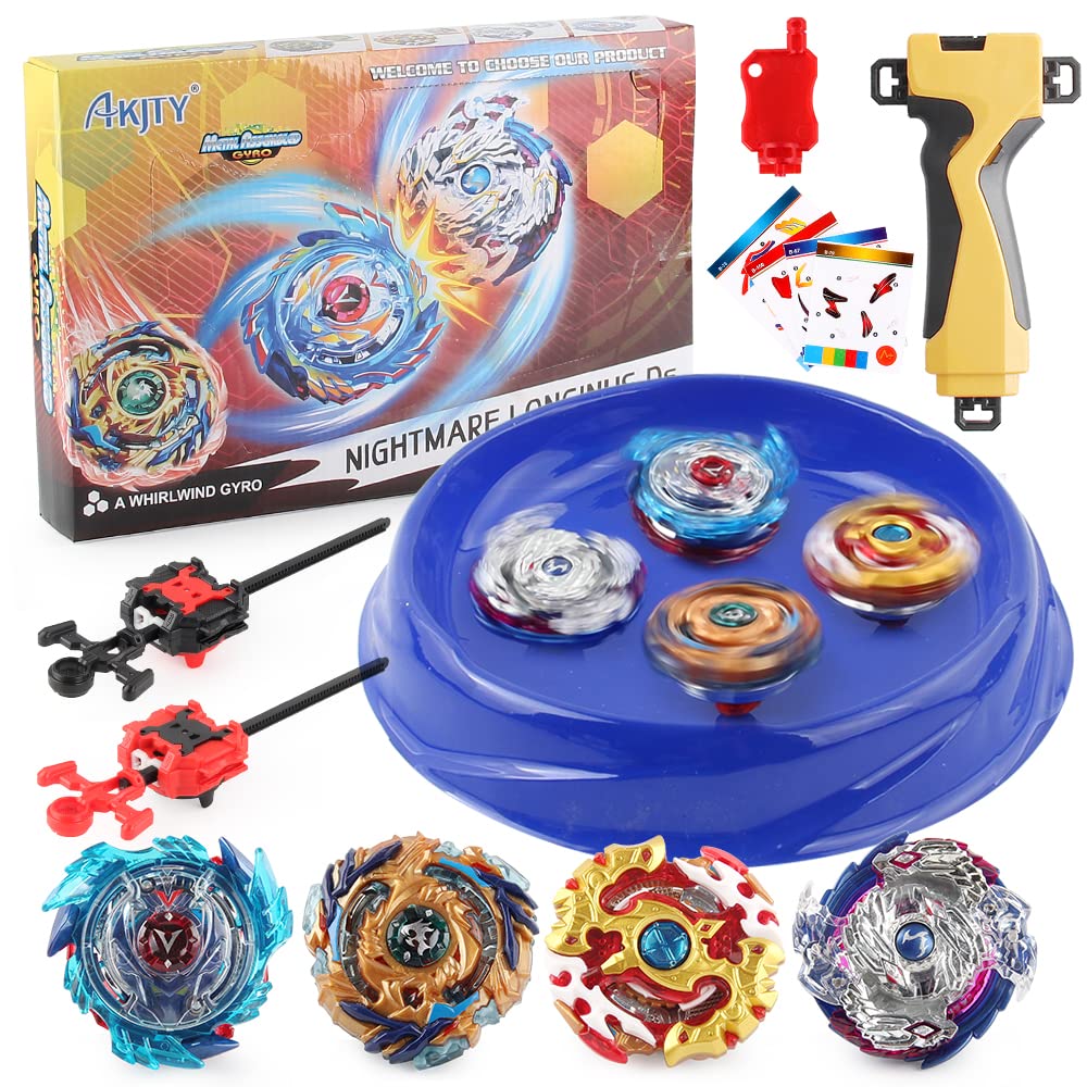 Bey Battle Burst Battle Evolution Metal Fusion Attack Set with 4D Launcher Grip Set