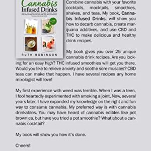 Cannabis Infused Drinks: Learn to How to Make Smoothies, Cocktails, Mocktails, Shakes, Teas, Flavored Water with Cannabis, CBD, THC, Marijuana Extracts, Tinctures, Cannabutter & Oils