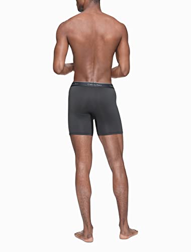 Calvin Klein Men's Micro Stretch 7-Pack Boxer Brief, 7 Black, L