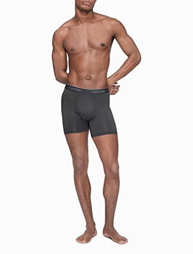 Calvin Klein Men's Micro Stretch 7-Pack Boxer Brief, 7 Black, L